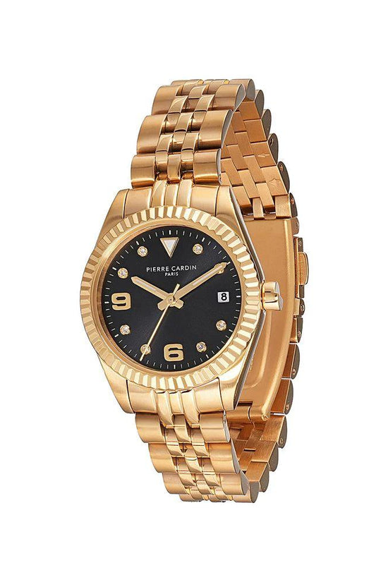 Pierre Cardin Goldfarbene Edelstahl-Dresswatch by Pierre Cardin