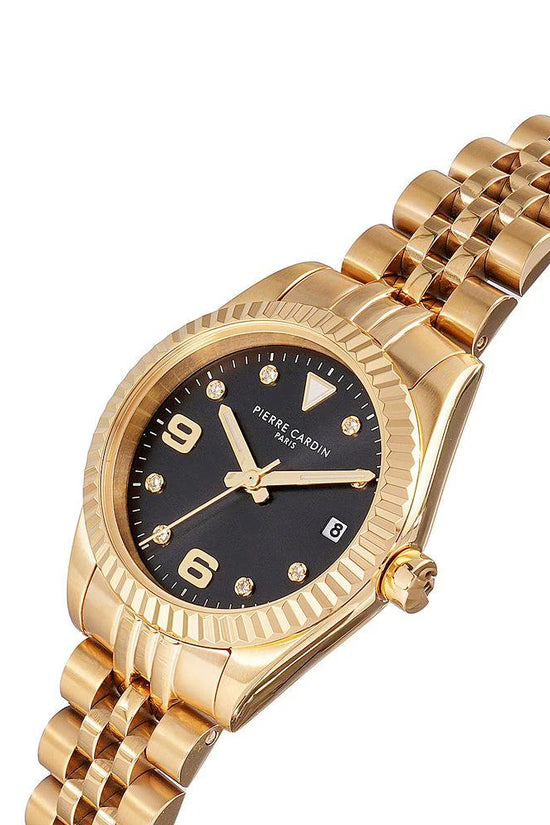 Pierre Cardin Goldfarbene Edelstahl-Dresswatch by Pierre Cardin