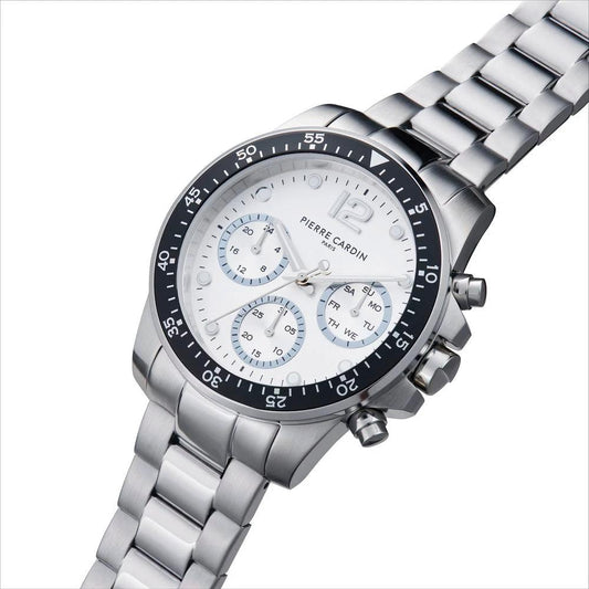 Pierre Cardin Graue Edelstahl-Kleideruhr by Pierre Cardin
