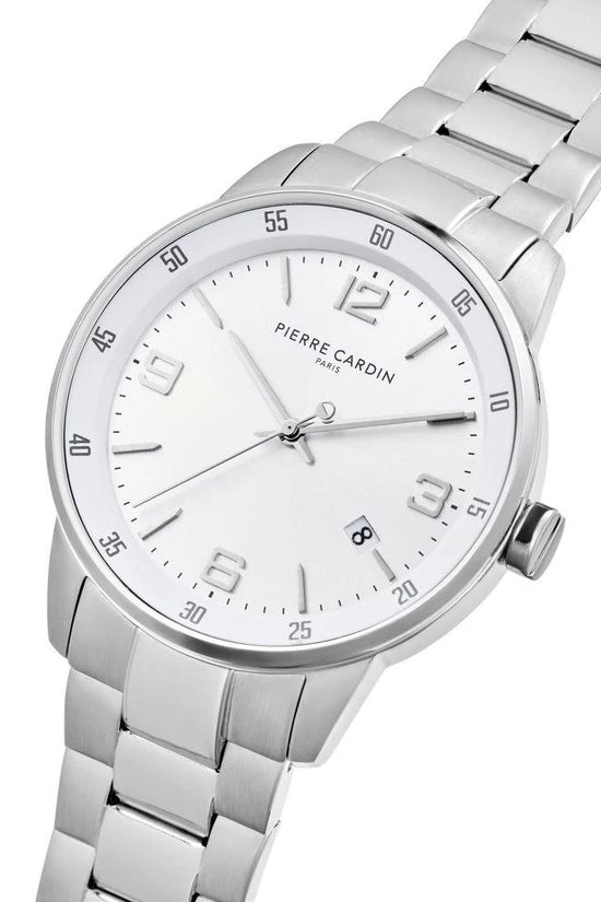 Pierre Cardin Graue Edelstahl-Kleideruhr by Pierre Cardin