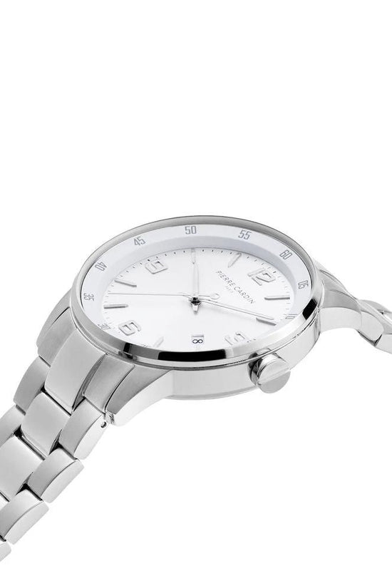 Pierre Cardin Graue Edelstahl-Kleideruhr by Pierre Cardin