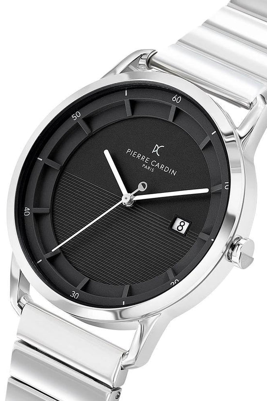 Pierre Cardin Graue Edelstahl-Kleideruhr by Pierre Cardin