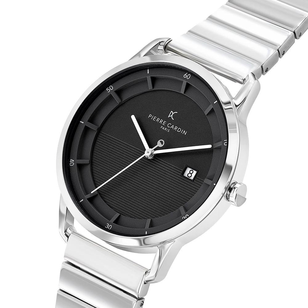 Pierre Cardin Graue Edelstahl-Kleideruhr by Pierre Cardin