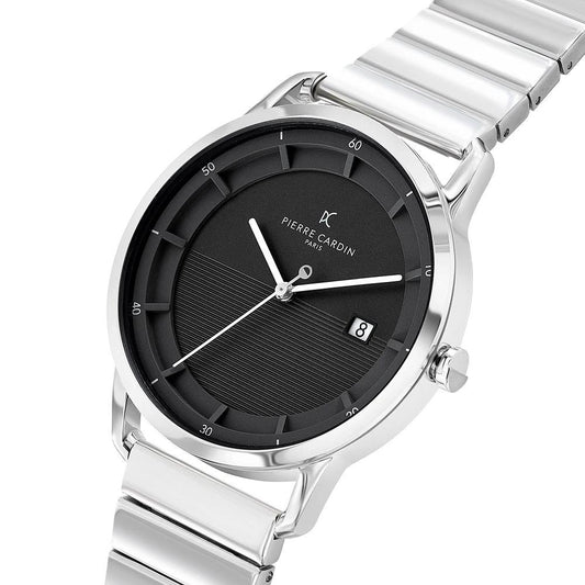 Pierre Cardin Graue Edelstahl-Kleideruhr by Pierre Cardin