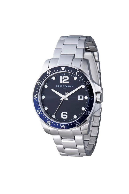 Pierre Cardin Graue Edelstahl-Kleideruhr by Pierre Cardin
