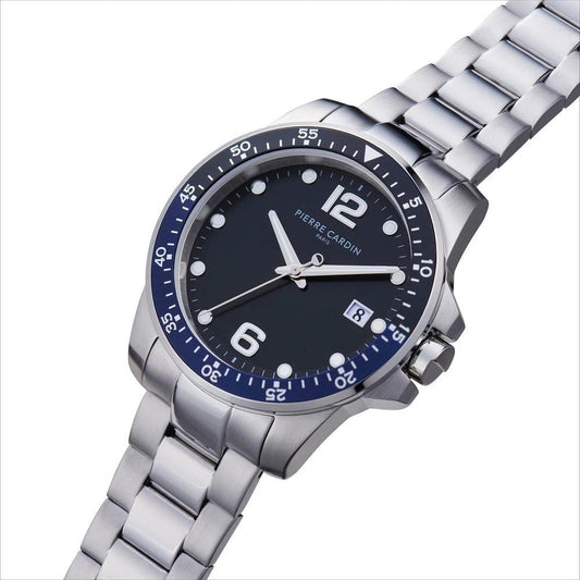 Pierre Cardin Graue Edelstahl-Kleideruhr by Pierre Cardin