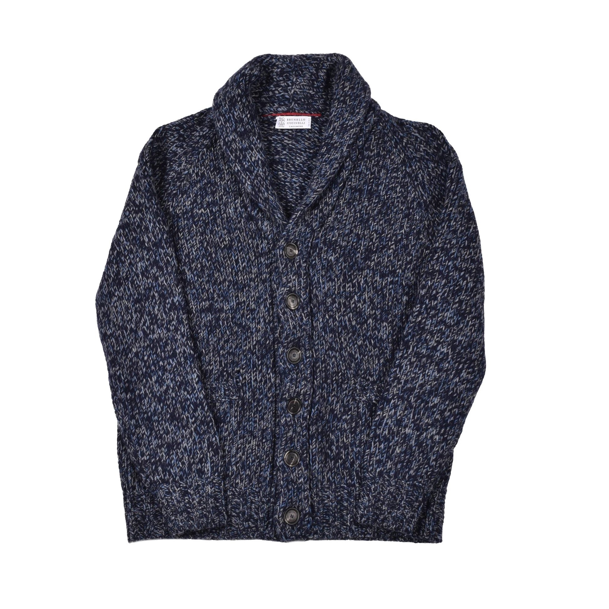 Brunello Cucinelli Blauer Wollcardigan by Brunello Cucinelli