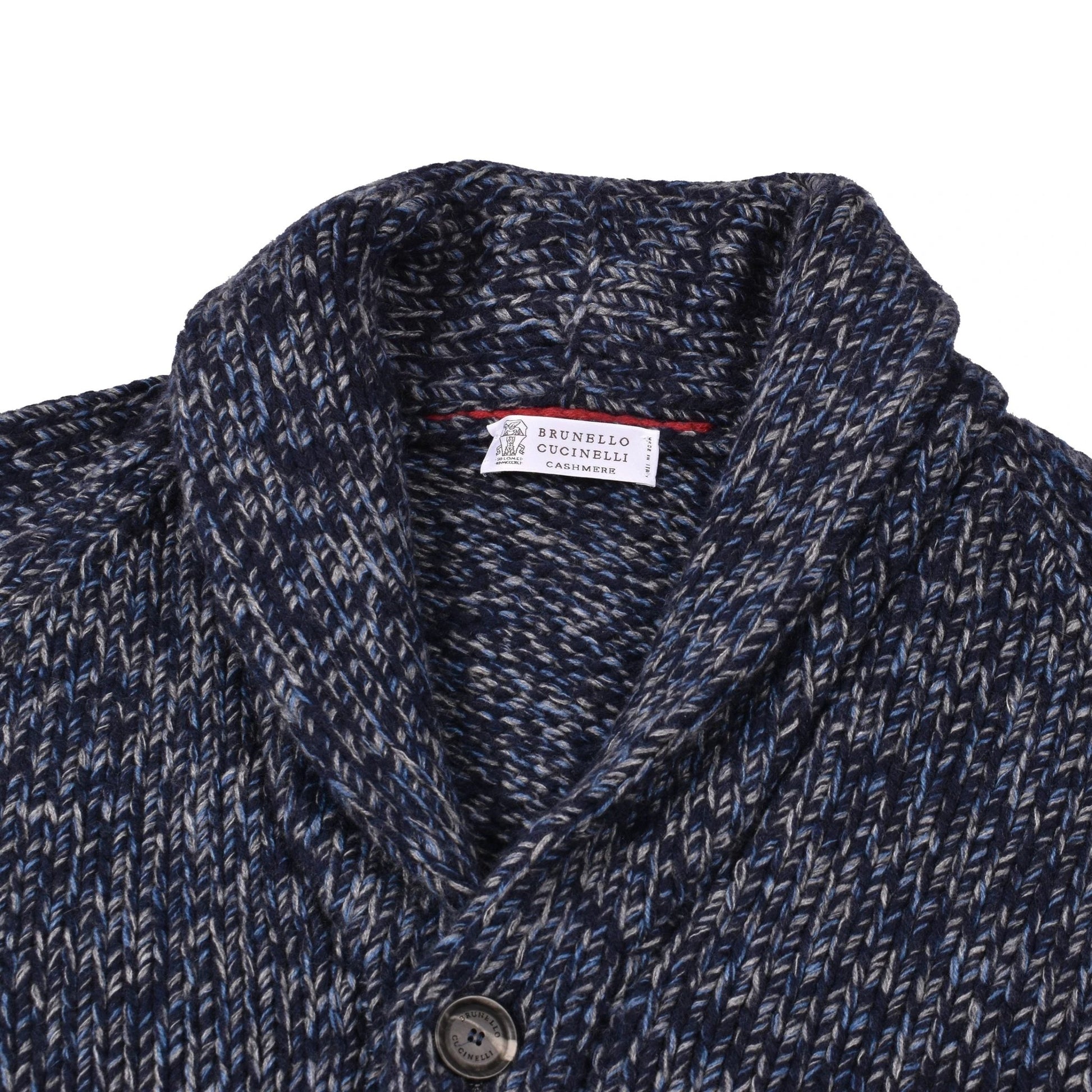 Brunello Cucinelli Blauer Wollcardigan by Brunello Cucinelli