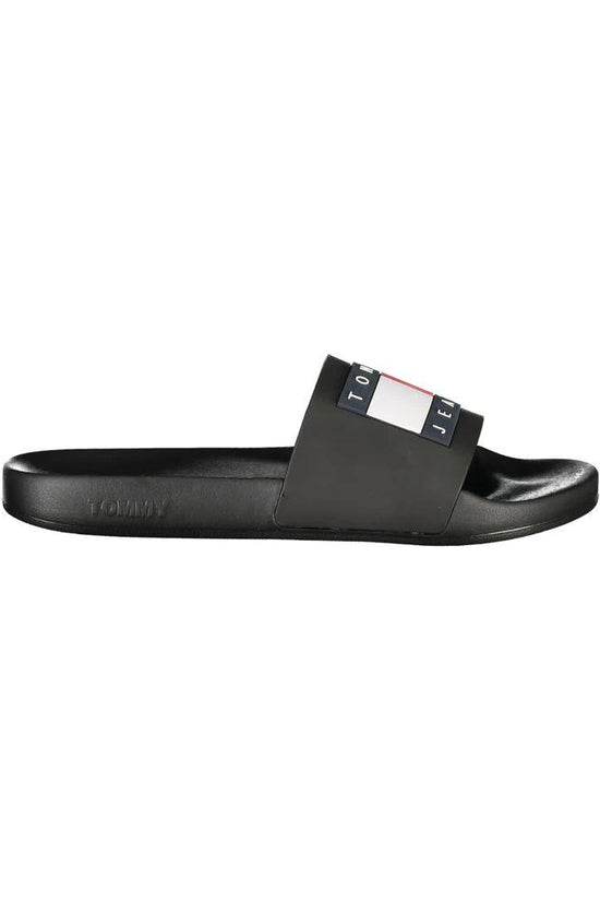 Tommy Hilfiger Schwarze Herren-Slipper aus Polyurethan by Tommy Hilfiger