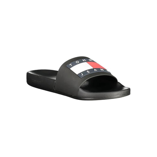 Tommy Hilfiger Schwarze Herren-Slipper aus Polyurethan by Tommy Hilfiger