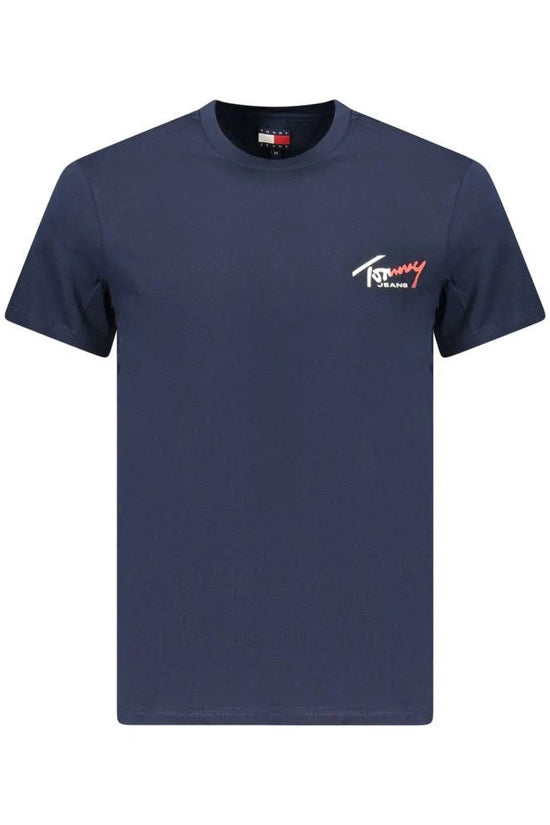 Tommy Hilfiger Blaues Baumwoll-T-Shirt für Herren by Tommy Hilfiger