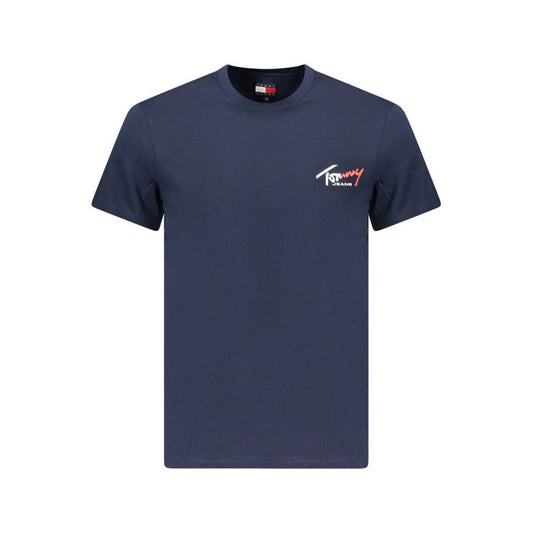 Tommy Hilfiger Blaues Baumwoll-T-Shirt für Herren by Tommy Hilfiger
