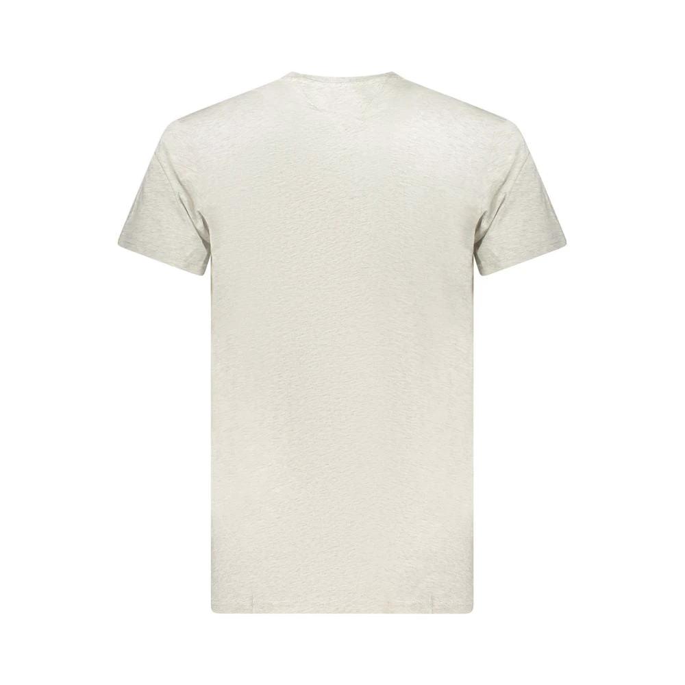 Tommy Hilfiger Grigio Baumwoll-T-Shirt für Herren by Tommy Hilfiger