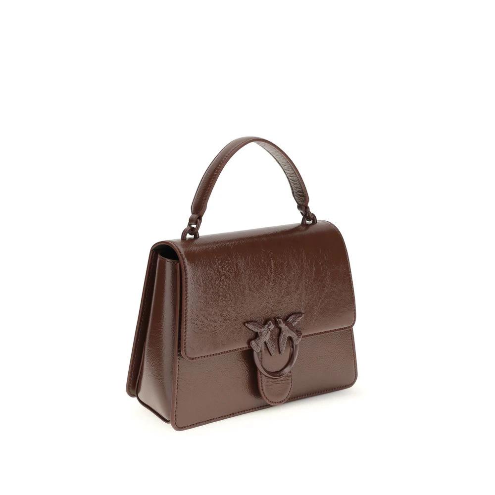 PINKO Braune Lammleder Ovis Aries Aries Handtasche by PINKO