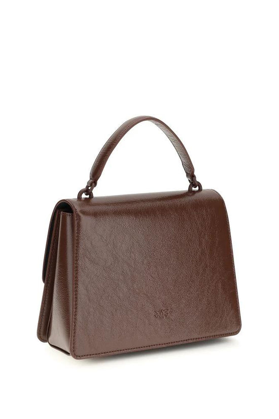 PINKO Braune Lammleder Ovis Aries Aries Handtasche by PINKO