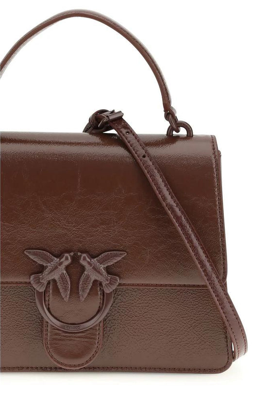 PINKO Braune Lammleder Ovis Aries Aries Handtasche by PINKO