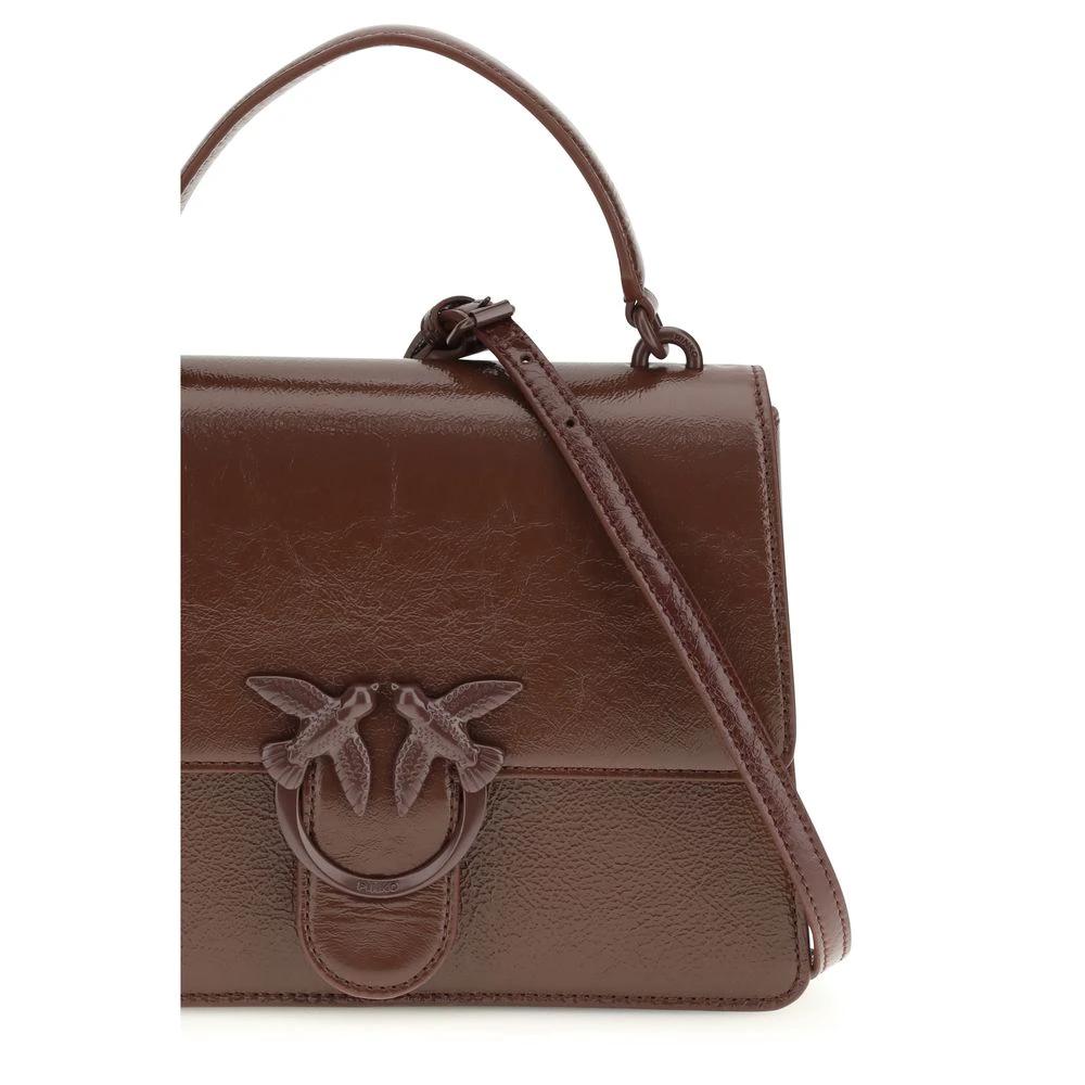 PINKO Braune Lammleder Ovis Aries Aries Handtasche by PINKO