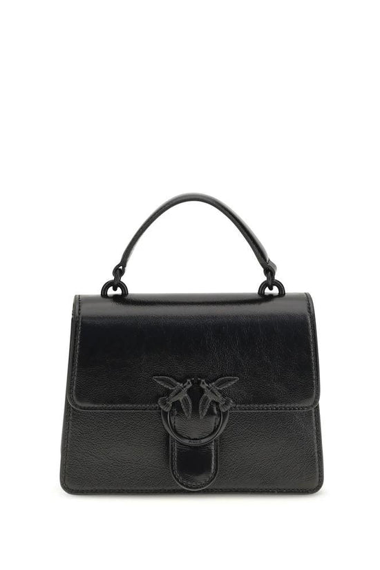 PINKO Schwarze Ziegenleder-Handtasche by PINKO