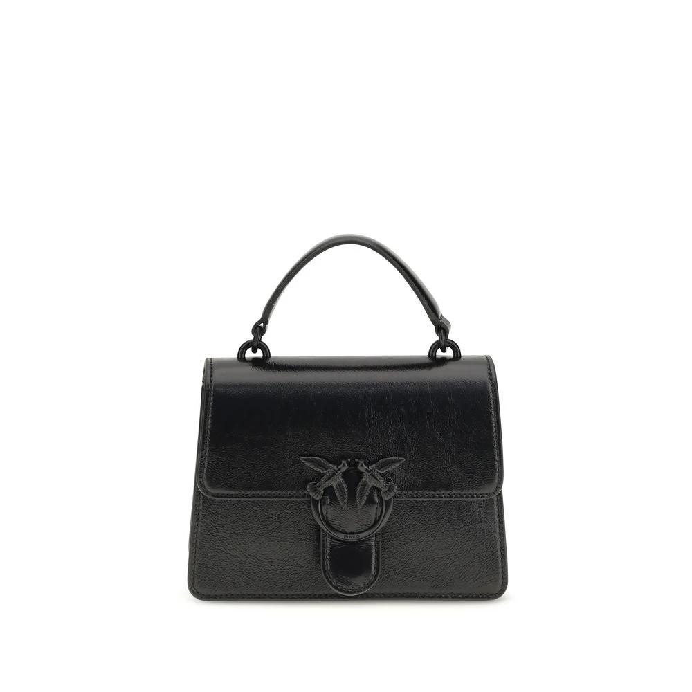 PINKO Schwarze Ziegenleder-Handtasche by PINKO
