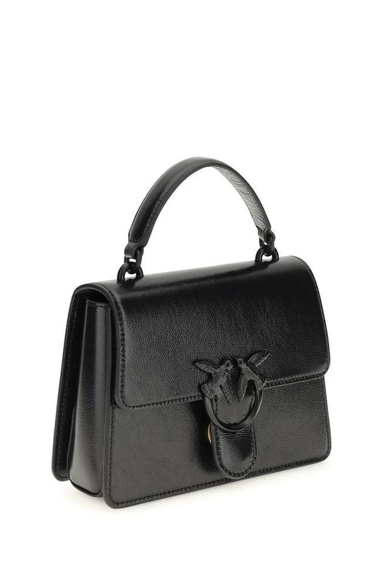 PINKO Schwarze Ziegenleder-Handtasche by PINKO