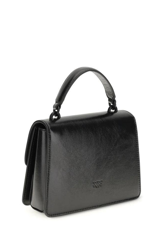 PINKO Schwarze Ziegenleder-Handtasche by PINKO