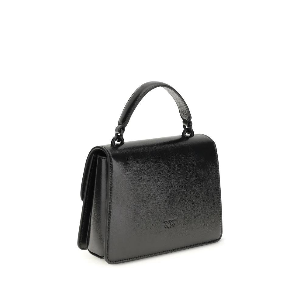 PINKO Schwarze Ziegenleder-Handtasche by PINKO