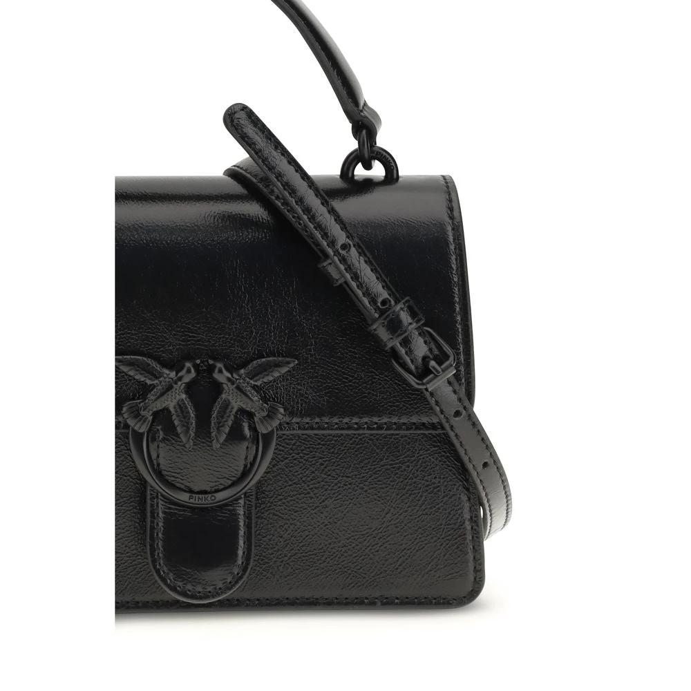 PINKO Schwarze Ziegenleder-Handtasche by PINKO