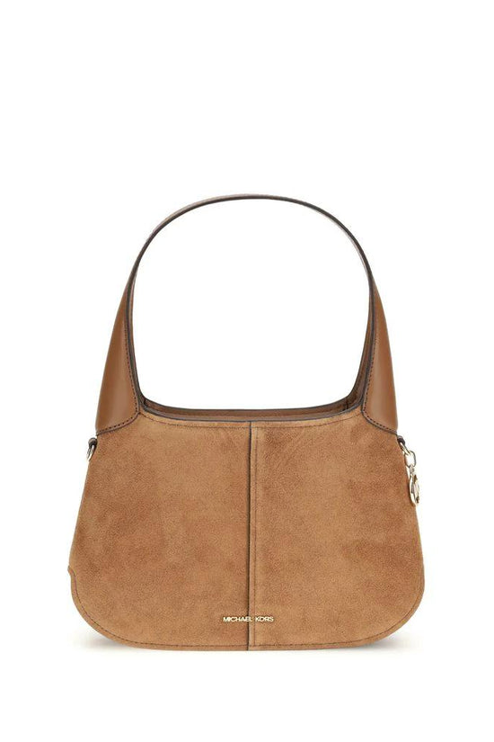 Michael Kors Beige Calf Leather Bos Taurus Shoulder Bag by Michael Kors