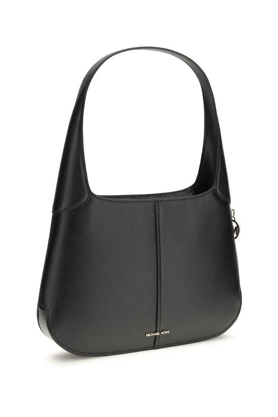 Michael Kors Schwarze Bos Taurus Kalbsleder Schultertasche by Michael Kors