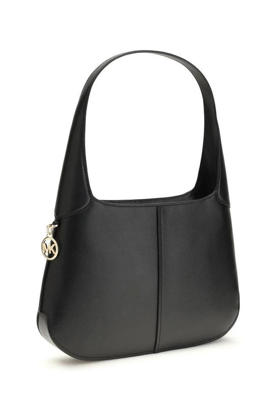 Michael Kors Schwarze Bos Taurus Kalbsleder Schultertasche by Michael Kors