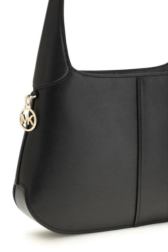 Michael Kors Schwarze Bos Taurus Kalbsleder Schultertasche by Michael Kors