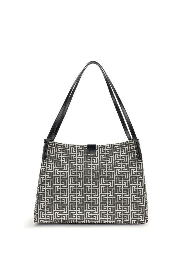 Balmain Schwarze Baumwoll-Umhängetasche by Balmain