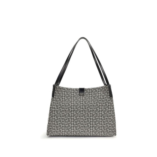 Balmain Schwarze Baumwoll-Umhängetasche by Balmain