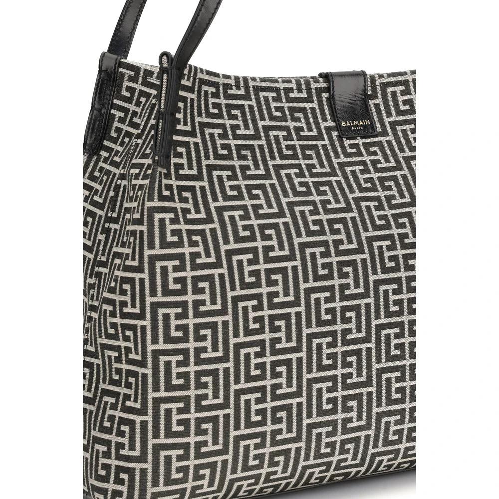 Balmain Schwarze Baumwoll-Umhängetasche by Balmain