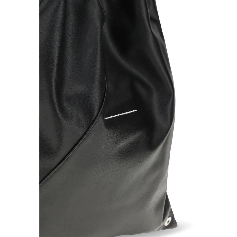 MM6 Schwarze Handtasche aus Polyethylen by MM6