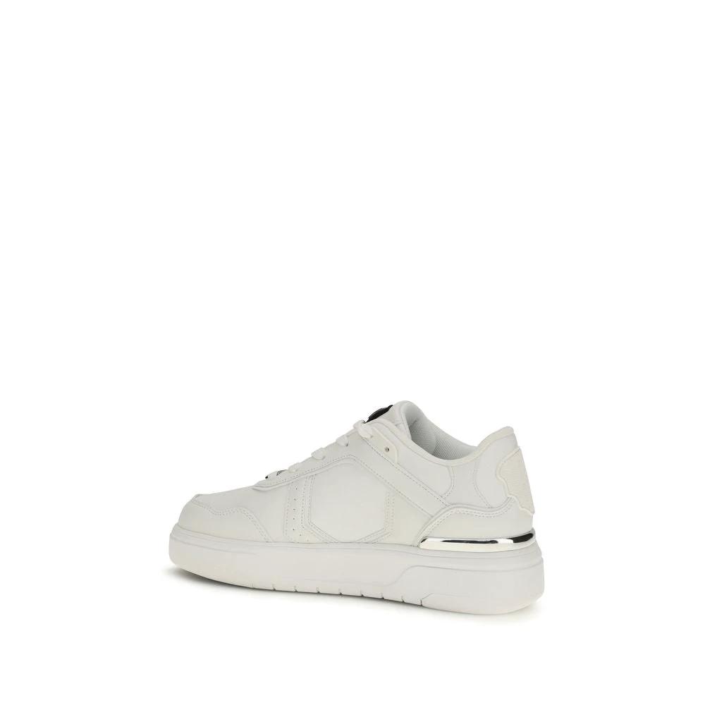 Philipp Plein Weiße Kalbsleder Bos Taurus Athletic Sneaker by Philipp Plein