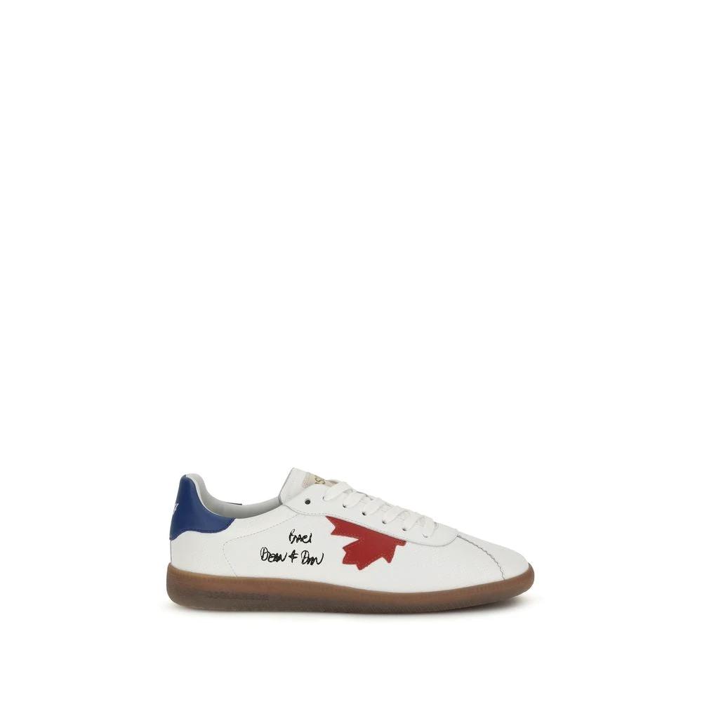Dsquared² Weiße Bos Taurus Kalbsleder Chunky Sneaker by Dsquared²