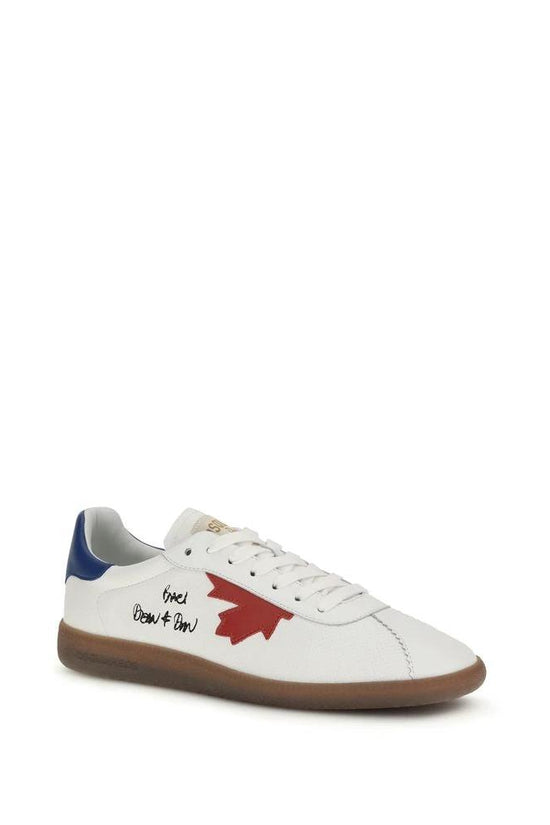 Dsquared² Weiße Bos Taurus Kalbsleder Chunky Sneaker by Dsquared²