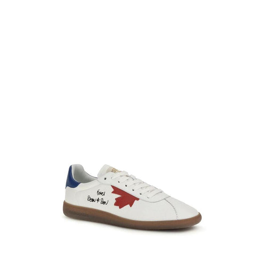 Dsquared² Weiße Bos Taurus Kalbsleder Chunky Sneaker by Dsquared²
