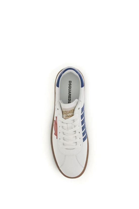 Dsquared² Weiße Bos Taurus Kalbsleder Chunky Sneaker by Dsquared²