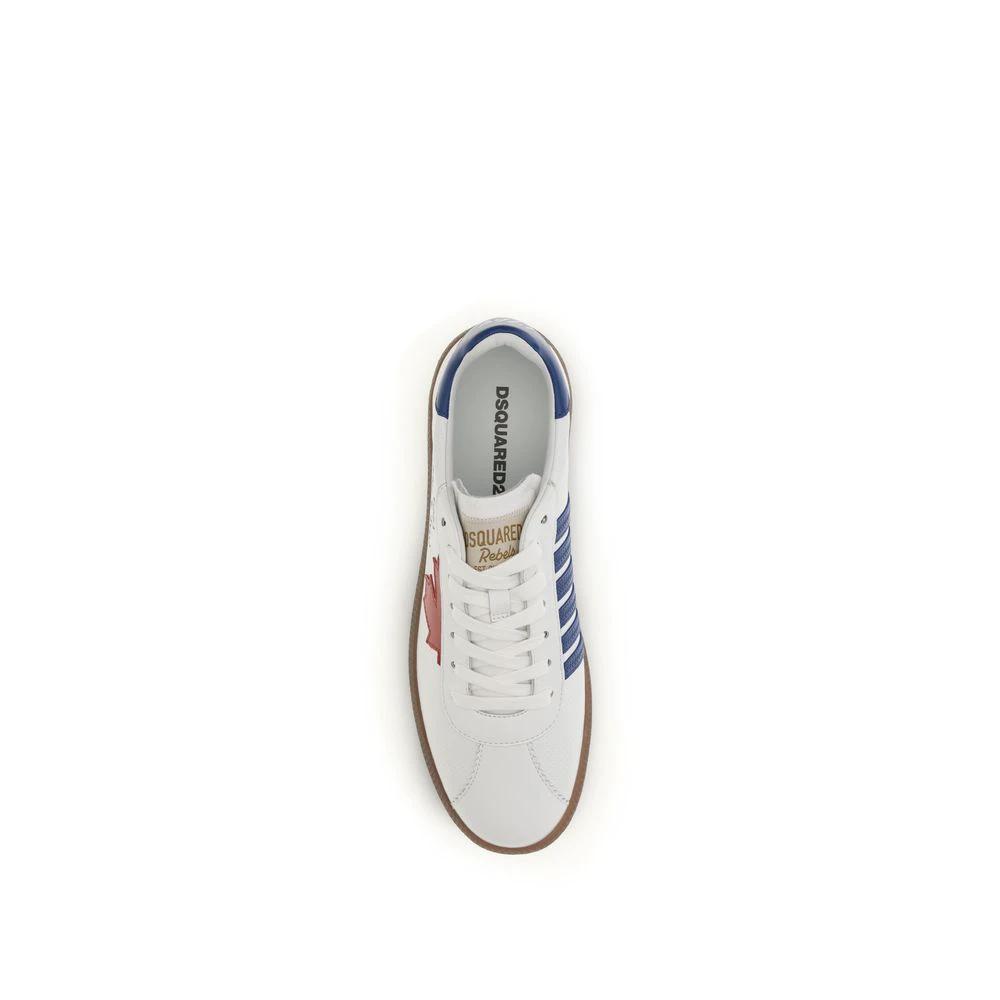Dsquared² Weiße Bos Taurus Kalbsleder Chunky Sneaker by Dsquared²