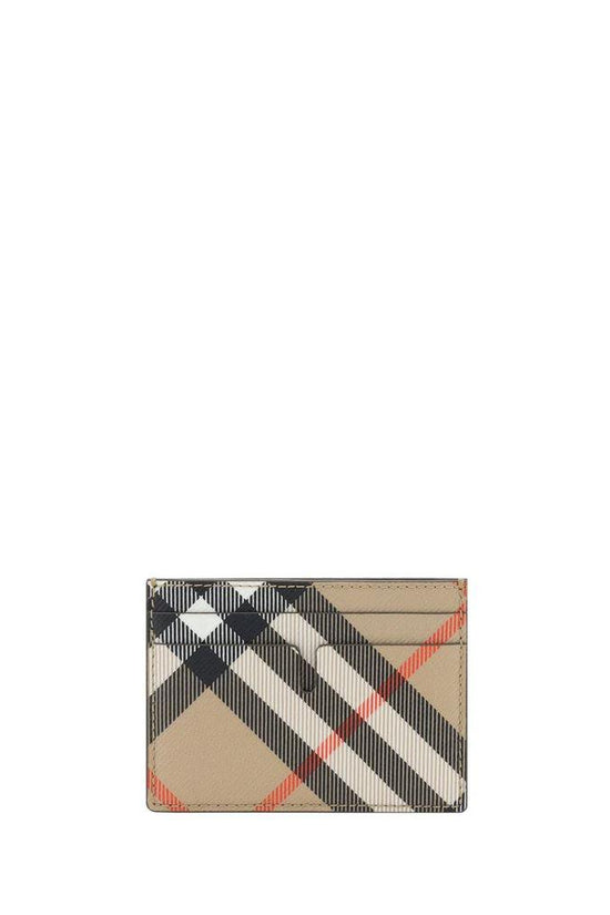 Burberry Beige Cotton Cardholder by Burberry
