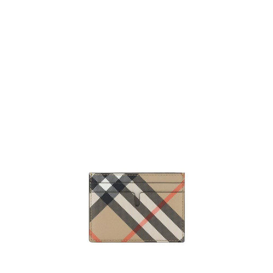 Burberry Beige Cotton Cardholder by Burberry