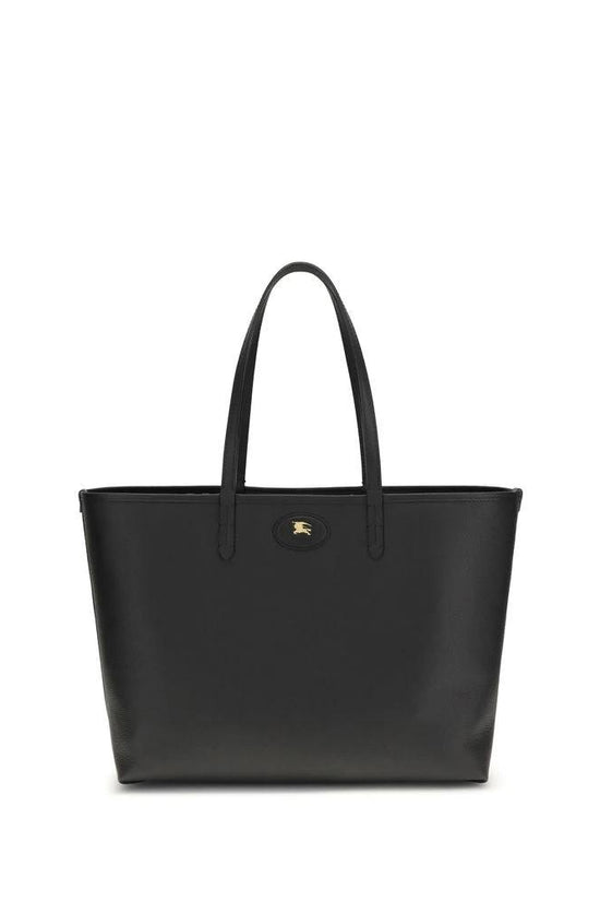 Burberry Schwarze Bos Taurus Kalbsleder Schultertasche by Burberry