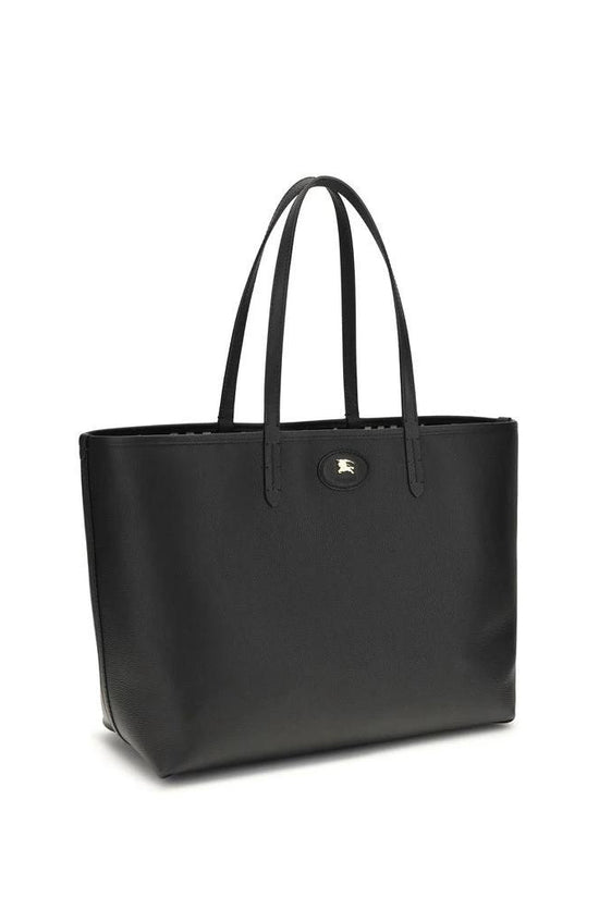Burberry Schwarze Bos Taurus Kalbsleder Schultertasche by Burberry