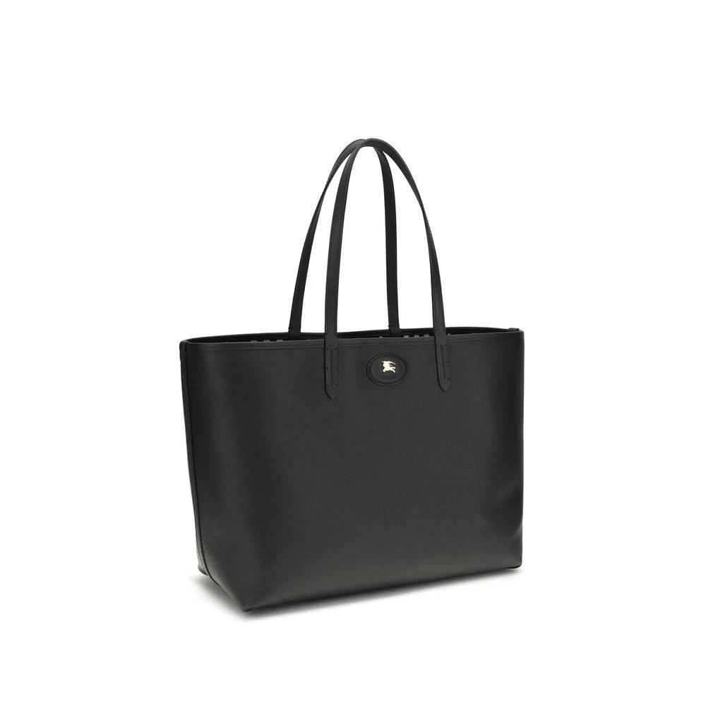 Burberry Schwarze Bos Taurus Kalbsleder Schultertasche by Burberry
