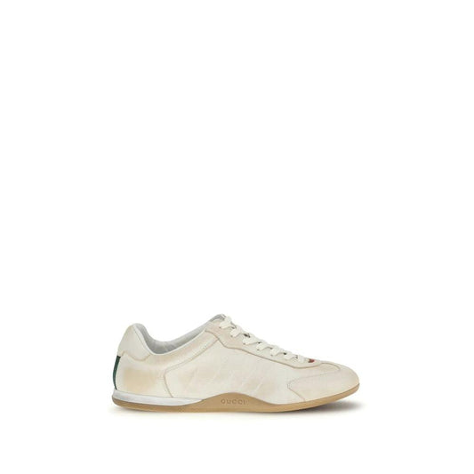 Gucci Weiße Bos Taurus Kalbsleder Low-Top-Sneaker by Gucci