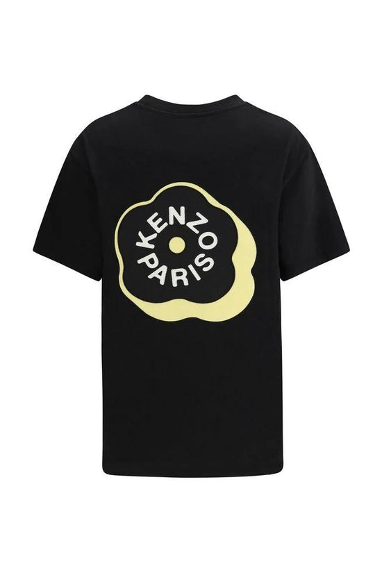Kenzo Schwarzes Baumwoll-T-Shirt by Kenzo