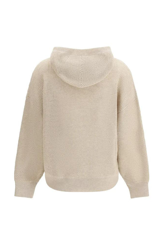 Brunello Cucinelli Beige Kaschmir-Sweatshirt by Brunello Cucinelli