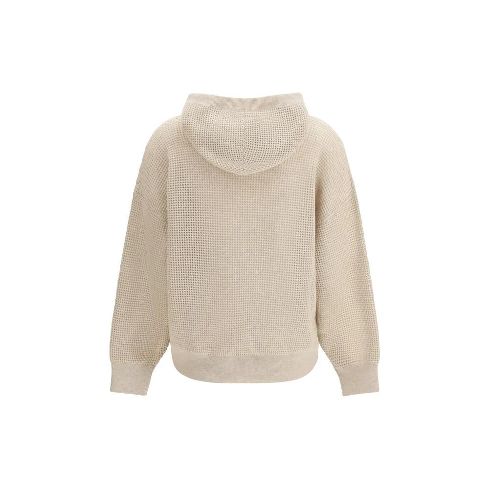 Brunello Cucinelli Beige Kaschmir-Sweatshirt by Brunello Cucinelli